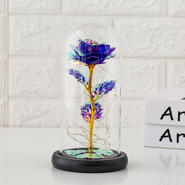 Preserved glass flower